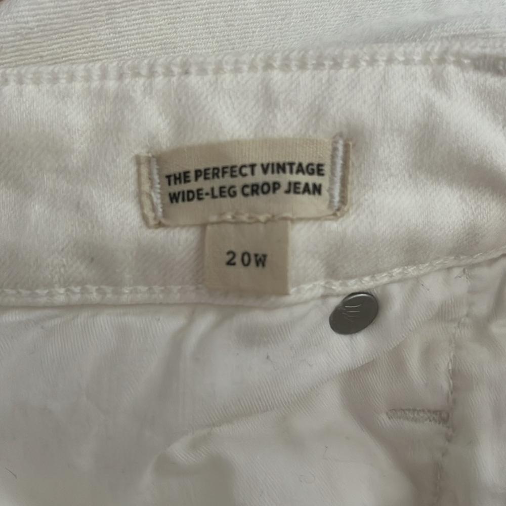 NWOT Madewell Perfect Vintage Wide Legged Crop Jeans - Picture 4 of 4